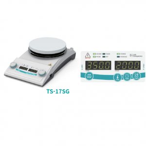 StonyLab Hotplate Magnetic Stirrer, YQ-701016 5L Capacity 0-1600 RPM Speed Magnetic Stirrer with 7.4” x 7.4” Ceramic Hot Plate, Max 380°C, Rated